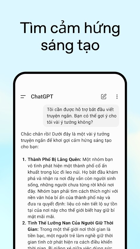 Ảnh chụp màn hình ChatGPT 3