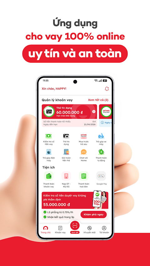 Ảnh chụp màn hình Home Credit 1