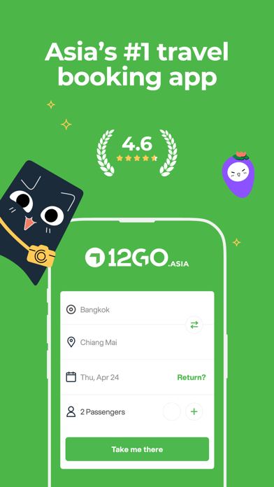 Ảnh chụp màn hình 12Go Train Coach Ferry Flights 1