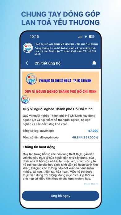 Ảnh chụp màn hình An sinh xã hội số TP.HCM 2