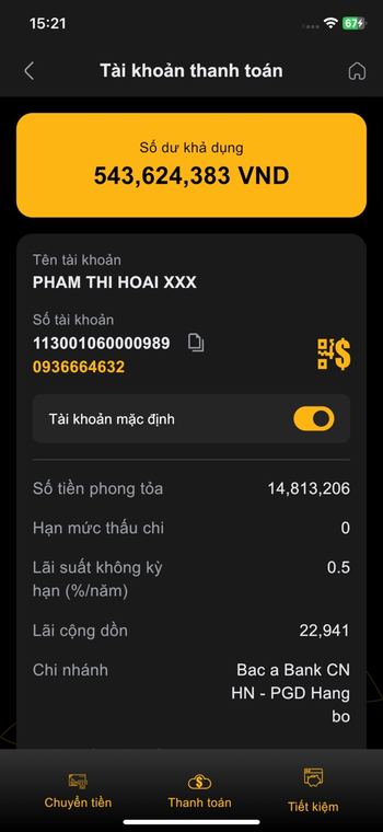 Ảnh chụp màn hình Bac A Bank 4