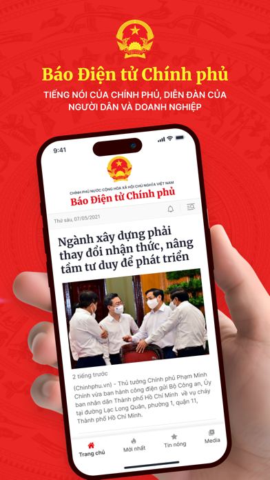 Ảnh chụp màn hình Báo Điện tử Chính phủ 1