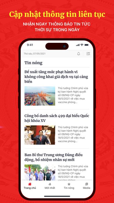 Ảnh chụp màn hình Báo Điện tử Chính phủ 3