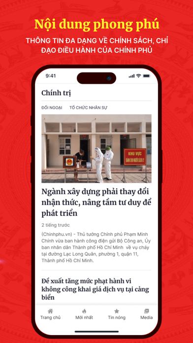 Ảnh chụp màn hình Báo Điện tử Chính phủ 4