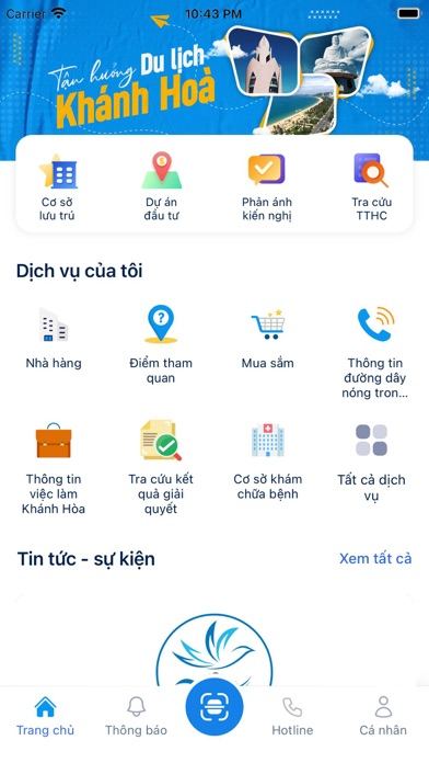 Ảnh chụp màn hình Công dân số Khánh Hòa 1