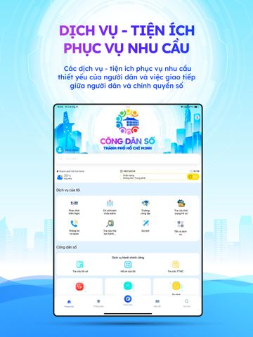 Ảnh chụp màn hình Công dân số TPHCM 2