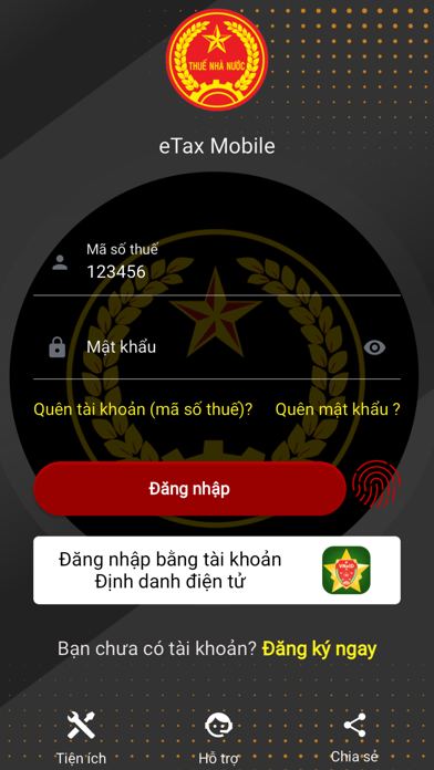 Ảnh chụp màn hình eTax Mobile 1