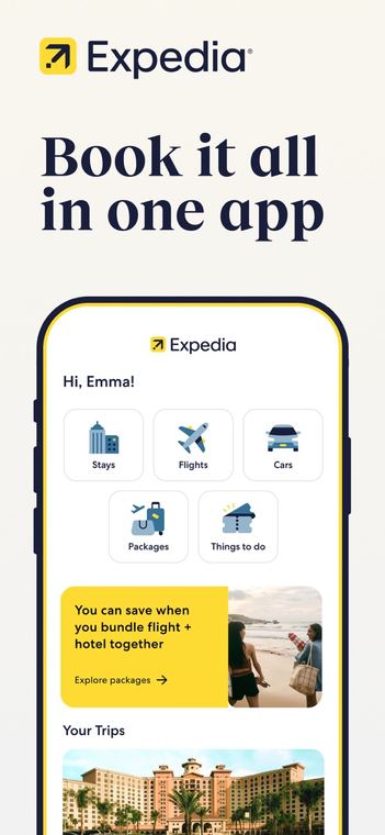 Ảnh chụp màn hình Expedia: Hotels, Flights, Cars 1