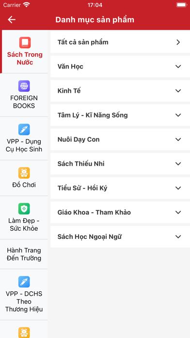 Ảnh chụp màn hình Fahasa Thế giới trong tầm tay 3