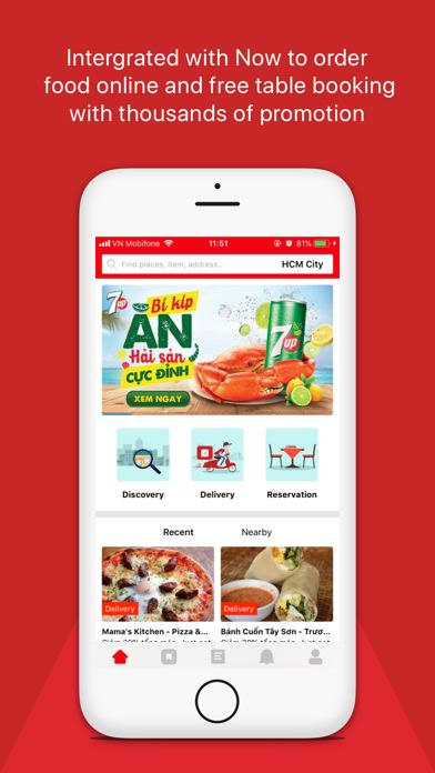 Ảnh chụp màn hình Foody - Find, Reserve, Deliver 1