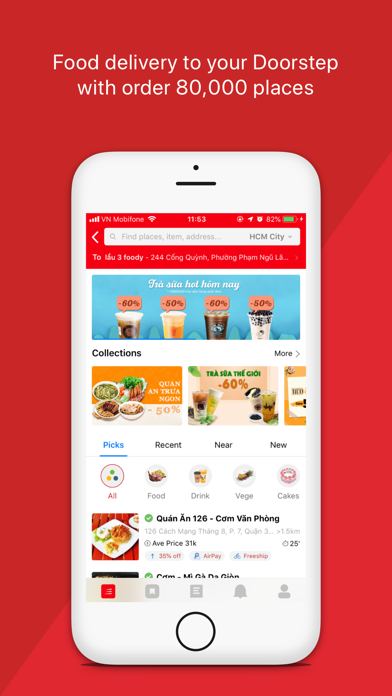Ảnh chụp màn hình Foody - Find, Reserve, Deliver 3