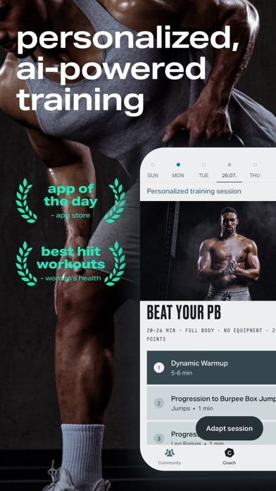 Ảnh chụp màn hình Freeletics 1