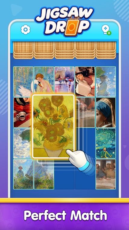 Ảnh chụp màn hình Jigsaw Drop: Solitaire Puzzle 2