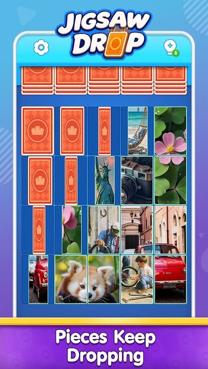 Ảnh chụp màn hình Jigsaw Drop: Solitaire Puzzle 4