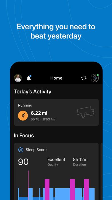 Ảnh chụp màn hình Garmin Connect 1