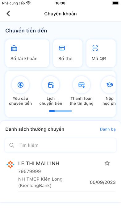 Ảnh chụp màn hình KienlongBank 3