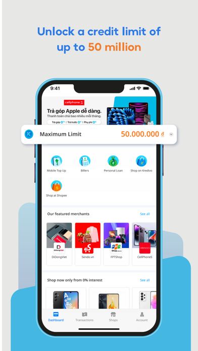 Ảnh chụp màn hình Kredivo - Buy Now Pay Later 1