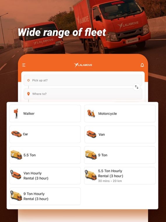 Ảnh chụp màn hình Lalamove - Fast & Affordable 2