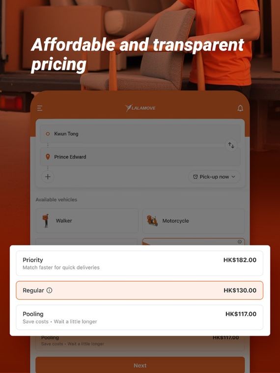 Ảnh chụp màn hình Lalamove - Fast & Affordable 3