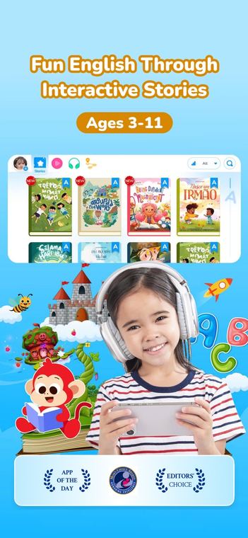 Ảnh chụp màn hình Monkey Stories:Books & Reading 1