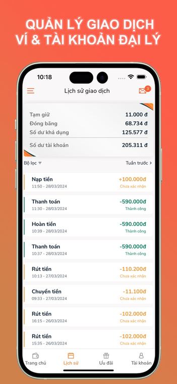 Ảnh chụp màn hình Ngan Luong Wallet 3