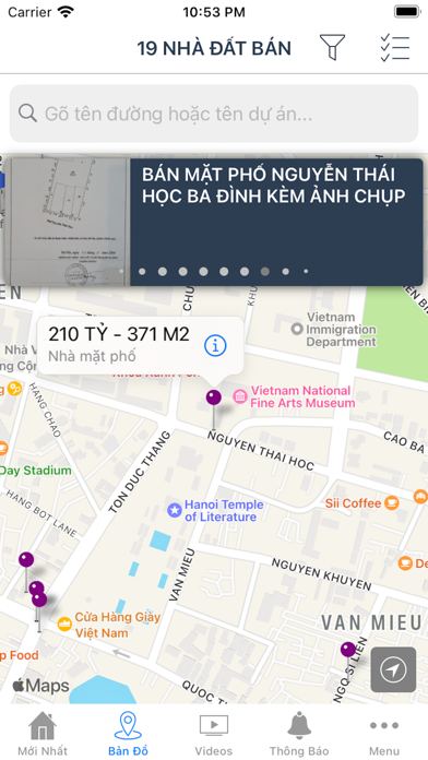 Ảnh chụp màn hình Nhadat24h.net bất động sản 1