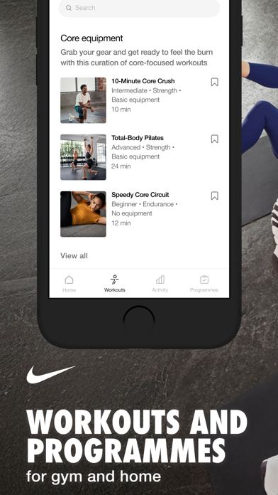 Ảnh chụp màn hình Nike Training Club 1