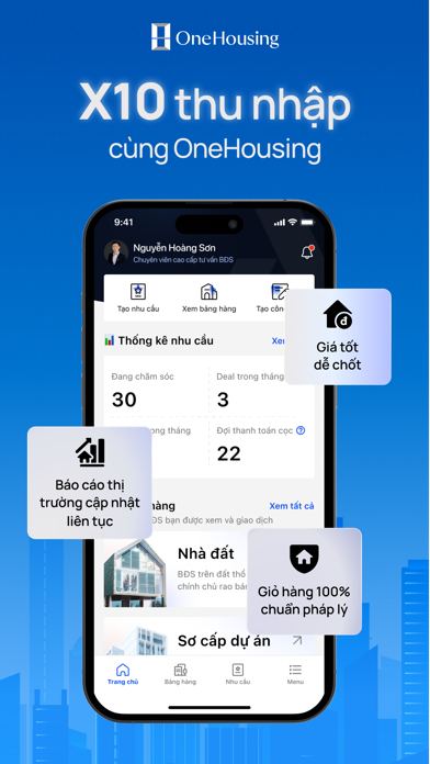 Ảnh chụp màn hình OneHousing App for Agent 1