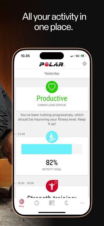 Ảnh chụp màn hình Polar Flow 2