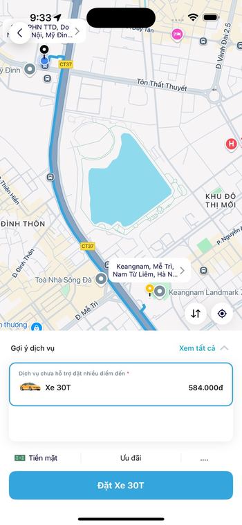 Ảnh chụp màn hình Proship - Gọi xe cont, xe tải 3