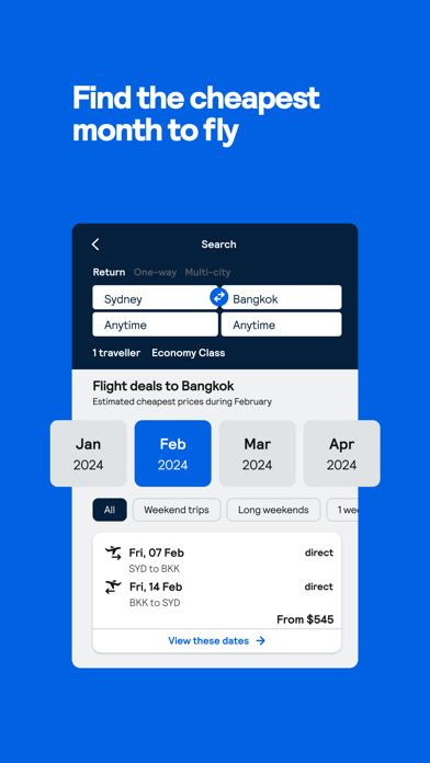 Ảnh chụp màn hình Skyscanner Flights & Travel 3