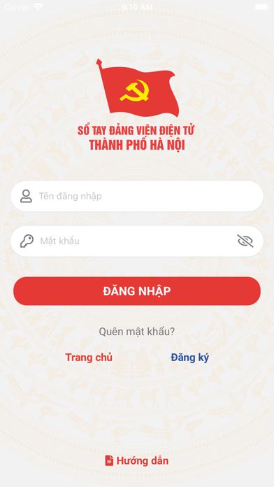 Ảnh chụp màn hình Sổ tay Đảng viên TP Hà Nội 1