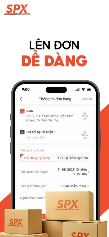 Ảnh chụp màn hình SPX: Giao Hàng Toàn Quốc 4