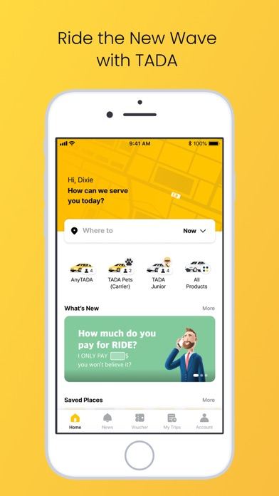 Ảnh chụp màn hình TADA – Ride Hailing 1