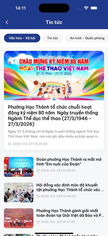 Ảnh chụp màn hình Ứng dụng số Thanh Hóa 3