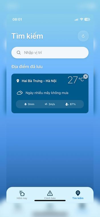 Ảnh chụp màn hình Thời tiết Việt Nam KTTV 3