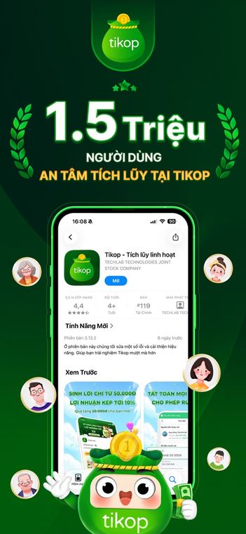 Ảnh chụp màn hình Tikop - Tích lũy linh hoạt 1
