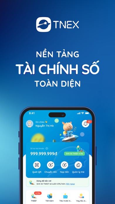 Ảnh chụp màn hình TNEX - Ngân hàng số thế hệ mới 1