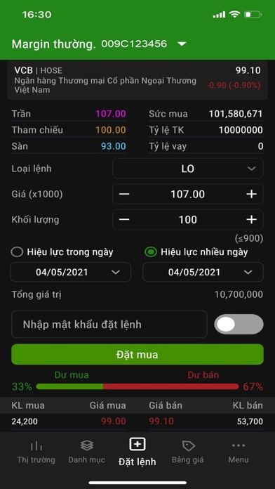 Ảnh chụp màn hình VCBS Mobile 3
