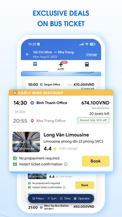 Ảnh chụp màn hình Vexere 2