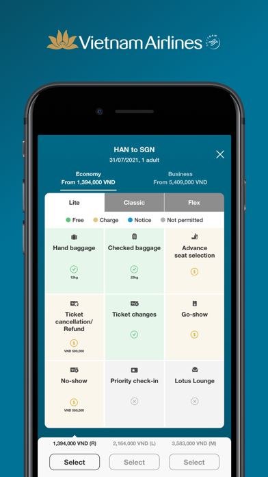 Ảnh chụp màn hình Vietnam Airlines 4
