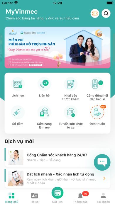 Ảnh chụp màn hình MyVinmec 1