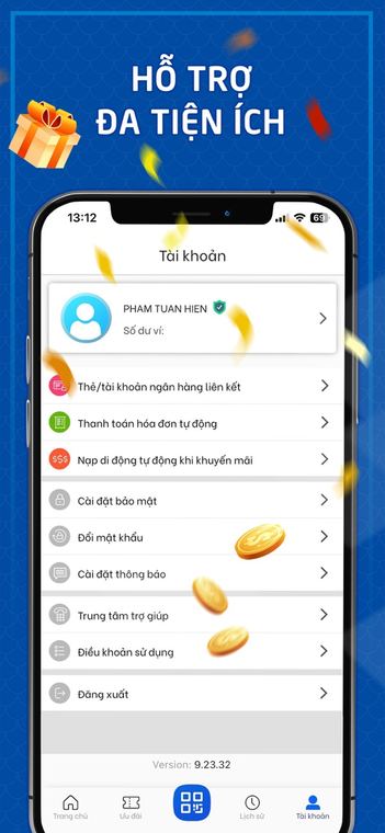 Ảnh chụp màn hình Ví VTC Pay 1