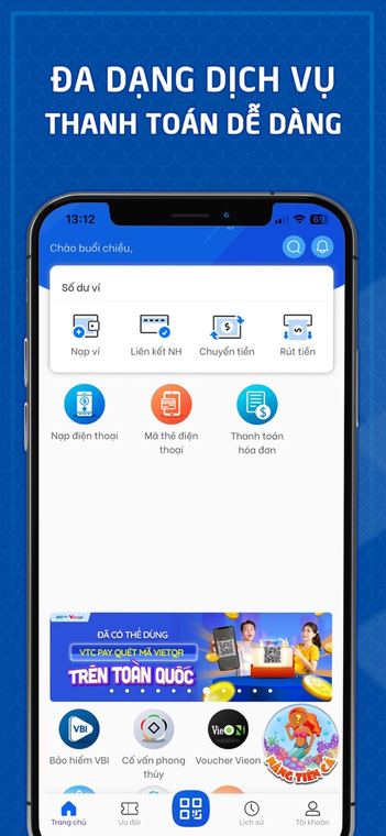 Ảnh chụp màn hình Ví VTC Pay 3