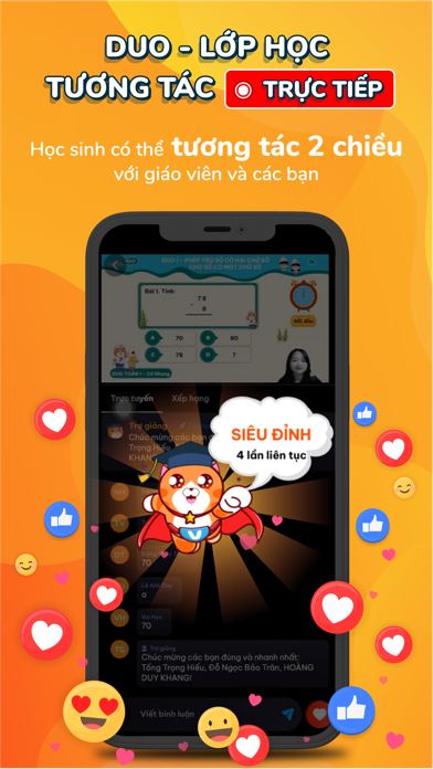 Ảnh chụp màn hình VUIHOC: Học online từ lớp 1-12 1