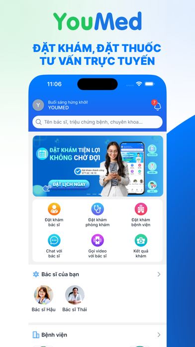 Ảnh chụp màn hình YouMed - Ứng dụng đặt khám 1