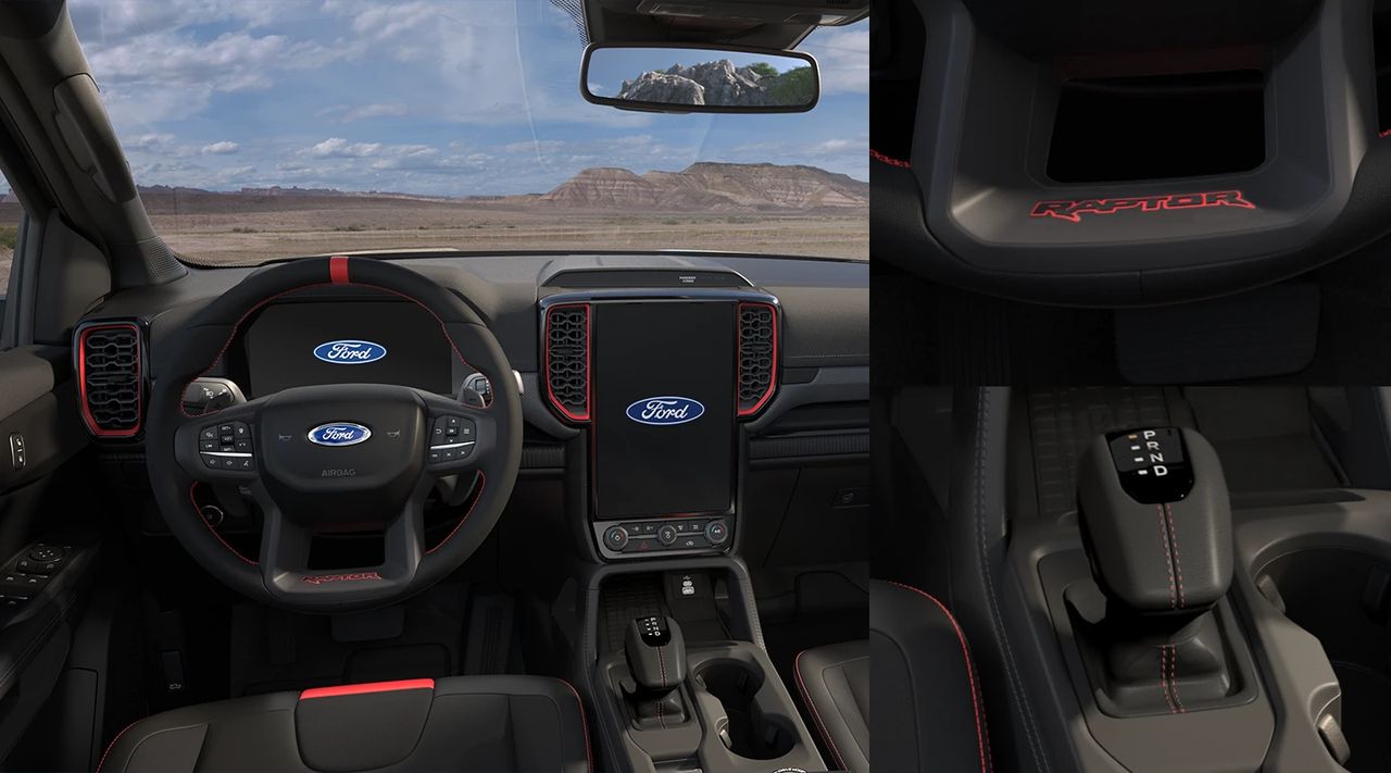 Ford Ranger Raptor — nội thất (1/2)