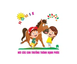 Logo Trường Mầm non Chú Ngựa Homie