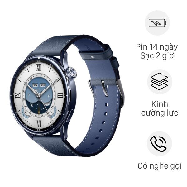 Xiaomi Watch S5 viền gốm dây da