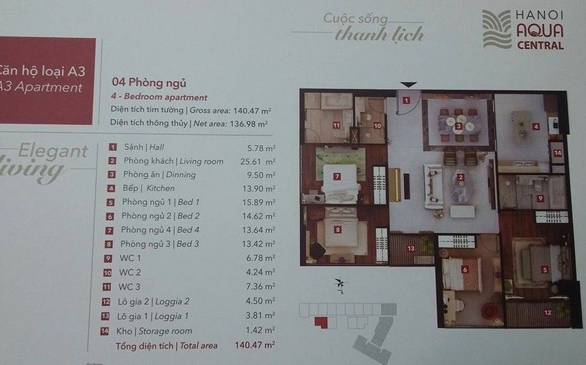 Ảnh trên website chính thức của Hanoi Aqua Central (2/2)